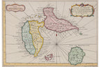 A GROUP OF FOUR MAPS OF THE CARIBBEAN, ABBE PREVOST, C. 1746-1780
