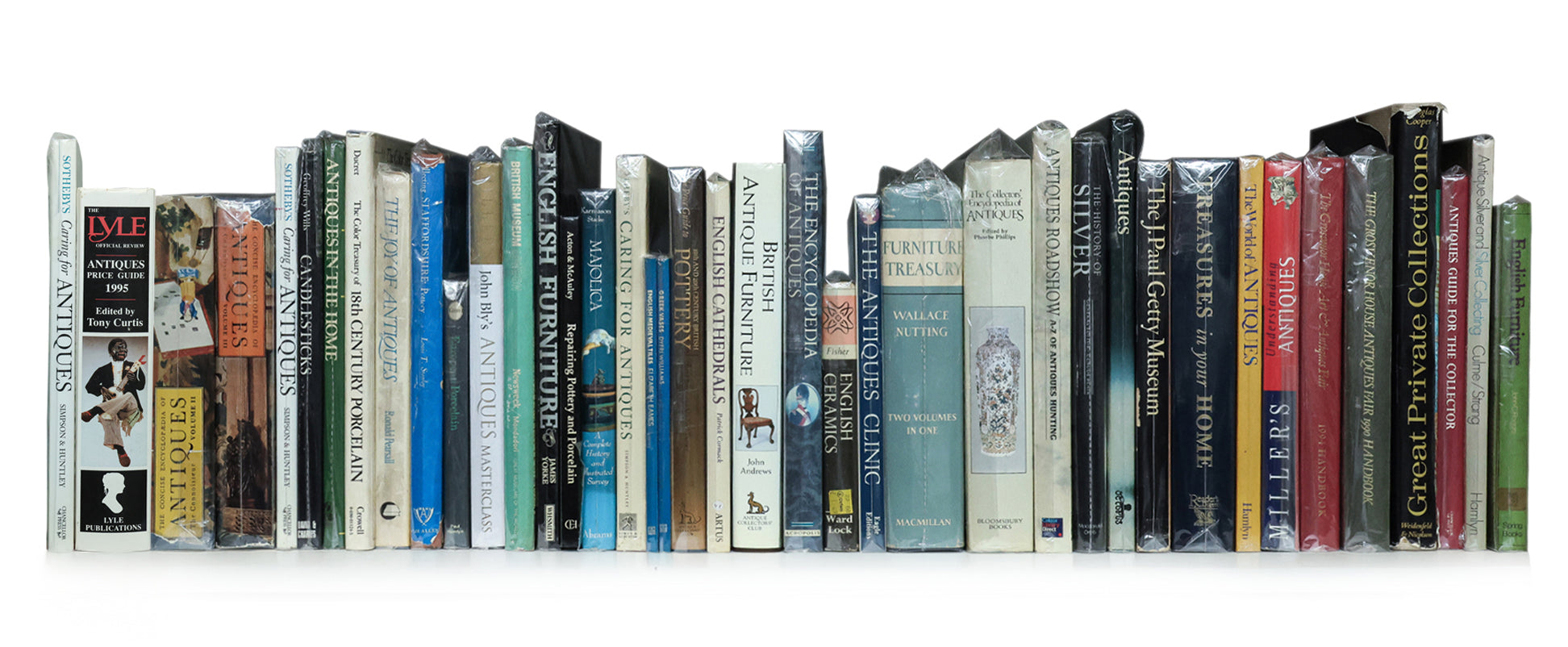 A GROUP OF ANTIQUES AND REFERENCE BOOKS