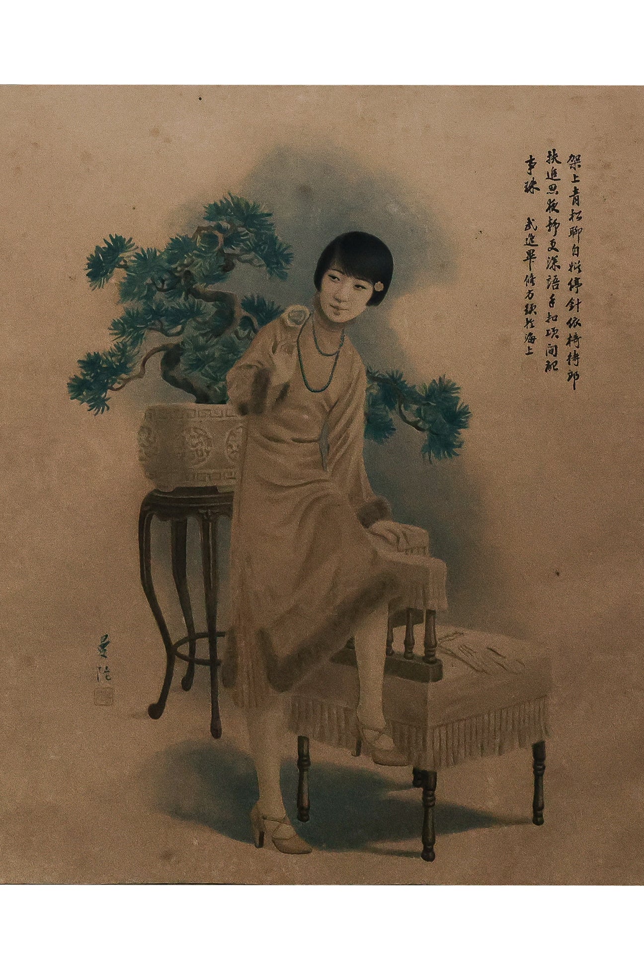 A GROUP OF THREE CHINESE TOBACCO ADVERTISING PRINTS