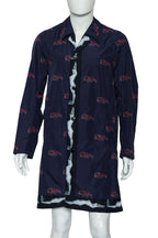 DRIES VAN NOTEN - A PURPLE LOBSTER & MARILYN MONROE PRINT COAT