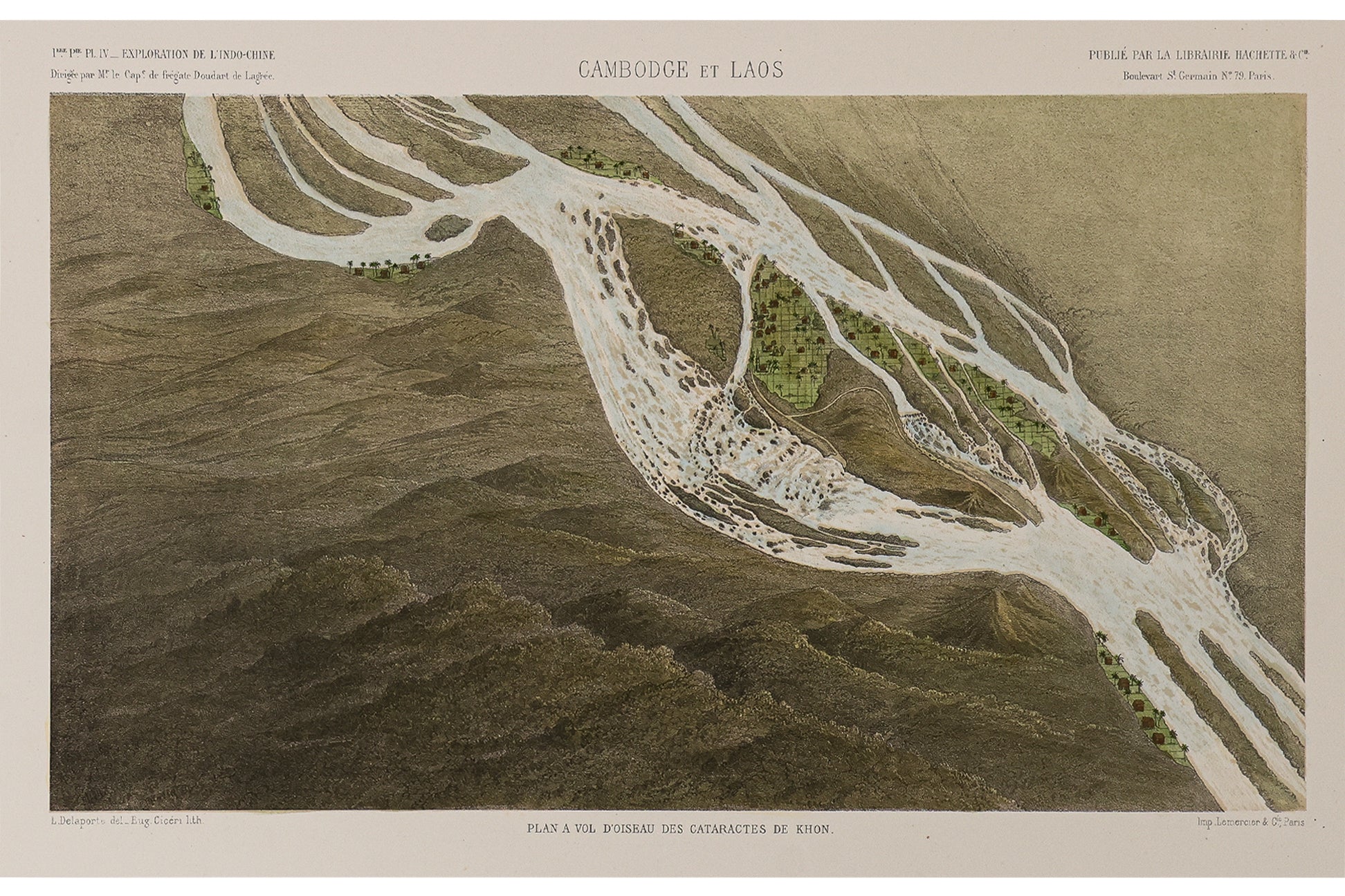 A GROUP OF FIVE VIEWS OF INDOCHINA, LOUIS DELAPORTE, 1873