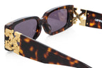 OFF WHITE - A PAIR OF FAUX TORTOISESHELL SUNGLASSES
