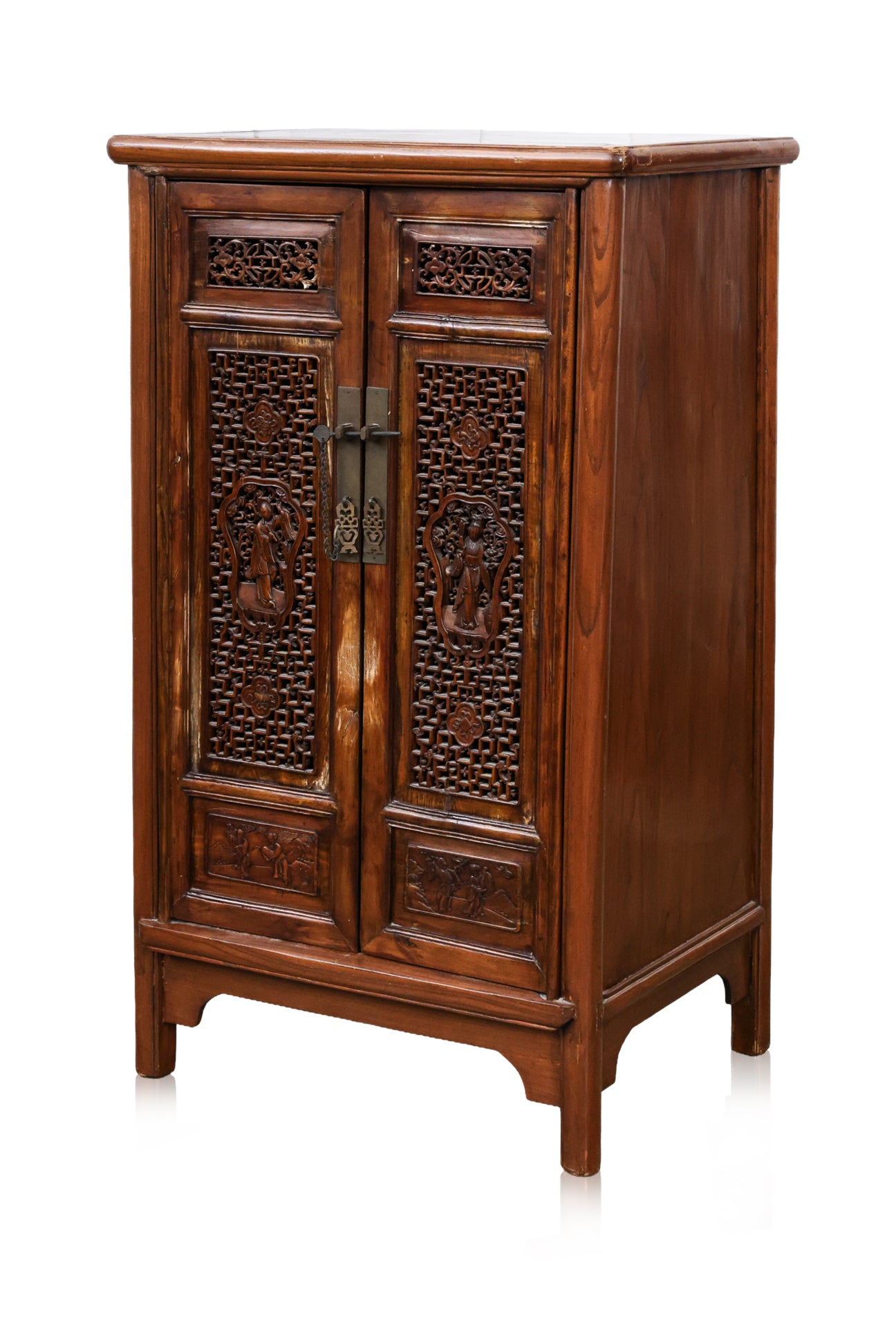 A CHINESE ELM CABINET