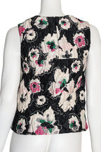 MARNI - A SLEEVELESS SCULPTURAL FLORAL TOP