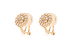 A PAIR OF DIAMOND 'CLUSTER' CLIP-ON EARRINGS