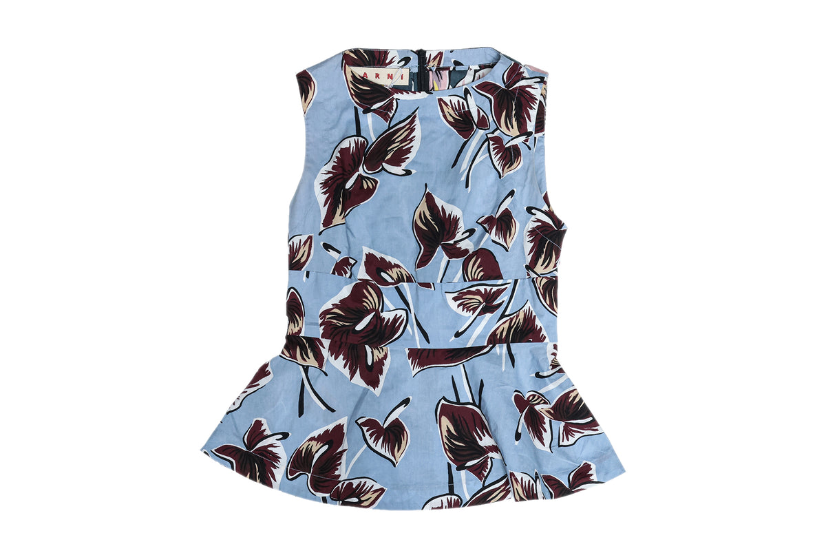 MARNI - A LIGHT BLUE AMLAPURA PRINT TOP