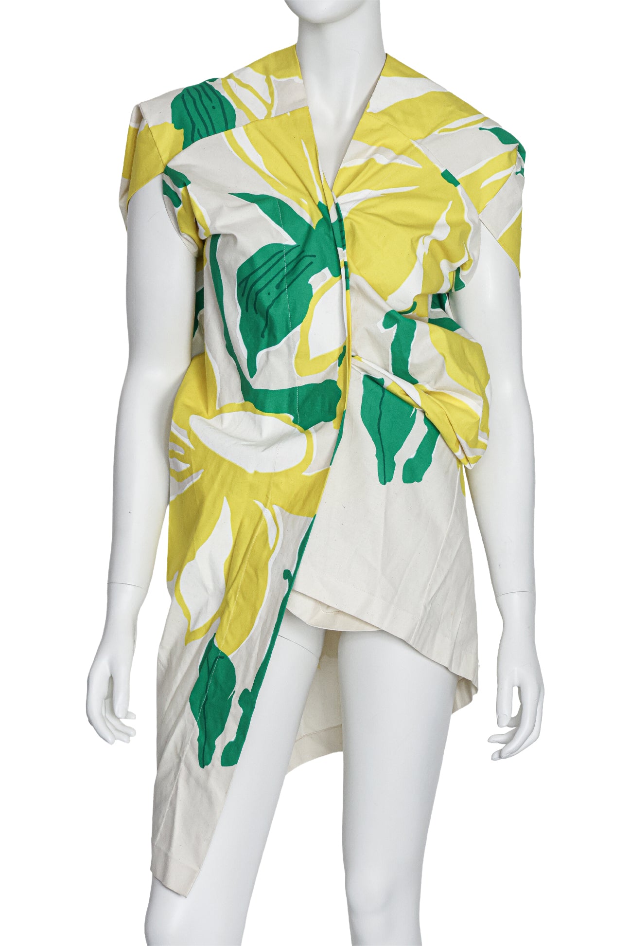 MARNI - A FOLIAGE PRINT SCULPTURAL TOP