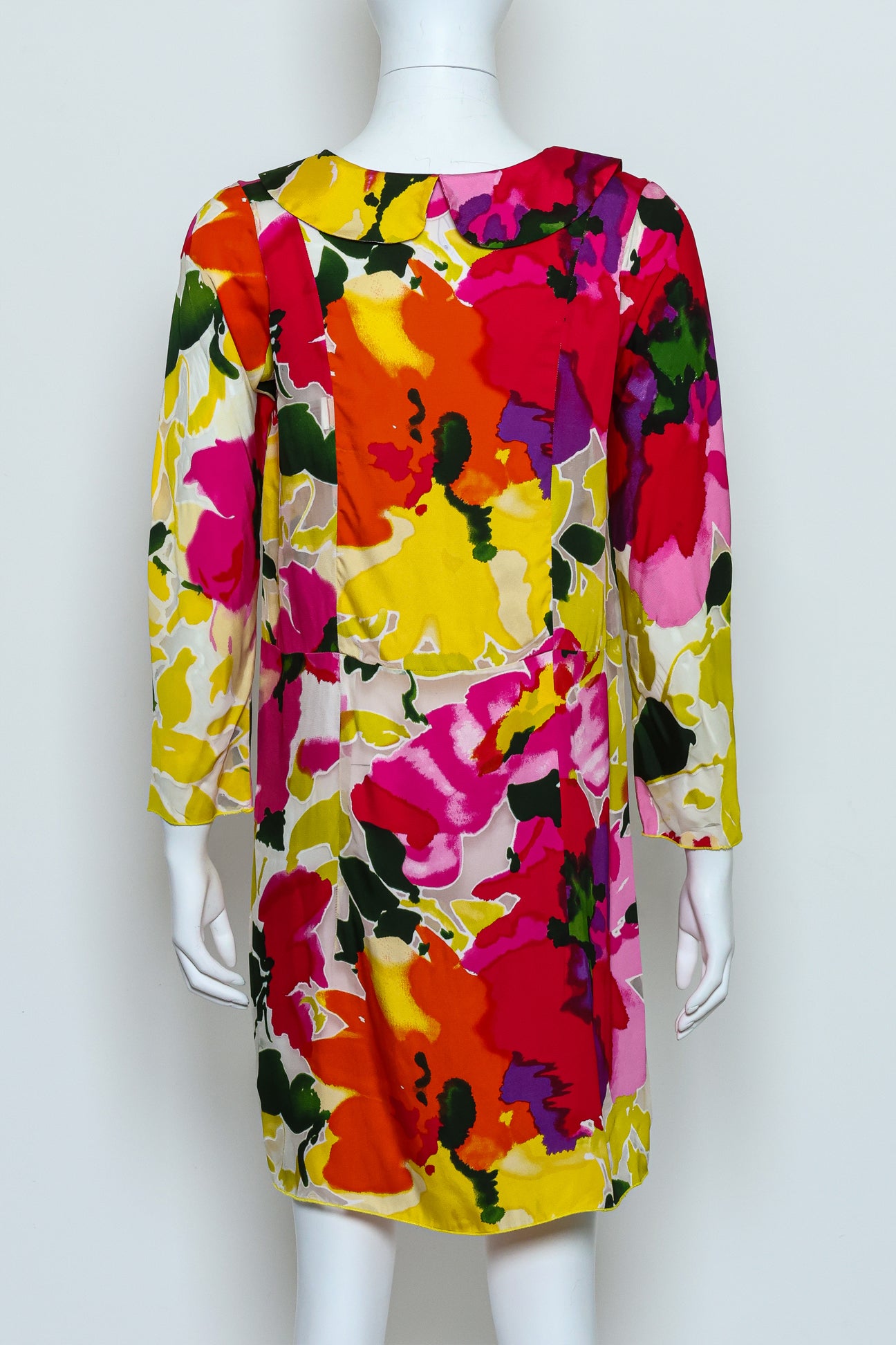MARNI - A MULTICOLOURED FLORAL PRINT DRESS