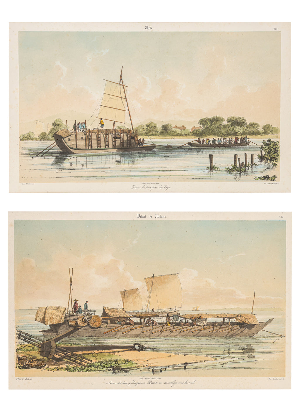 DETROIT DE MALACCA, AND CHINE, CHARLES MOZIN, 1841