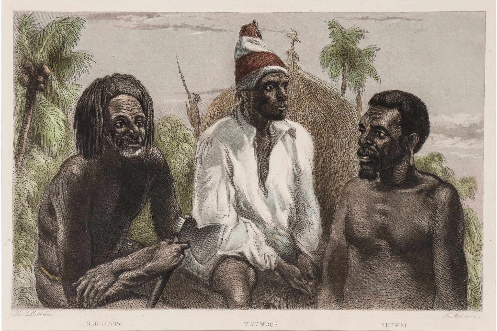 A GROUP OF SIX STUDIES OF INDIGENOUS PACIFIC ISLANDERS, JOSEPH BEETE JUKES, 1847