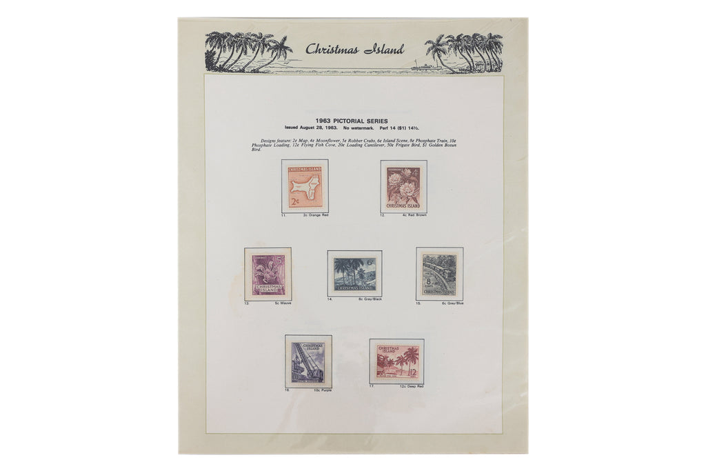 AN ALBUM OF CHRISTMAS ISLAND STAMPS