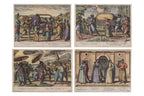 FOUR ETHNOGRAPHIC ENGRAVINGS OF PORTUGUESE PEOPLES, JOHANNES & BAPTISTA A DOETECHUM, 1598