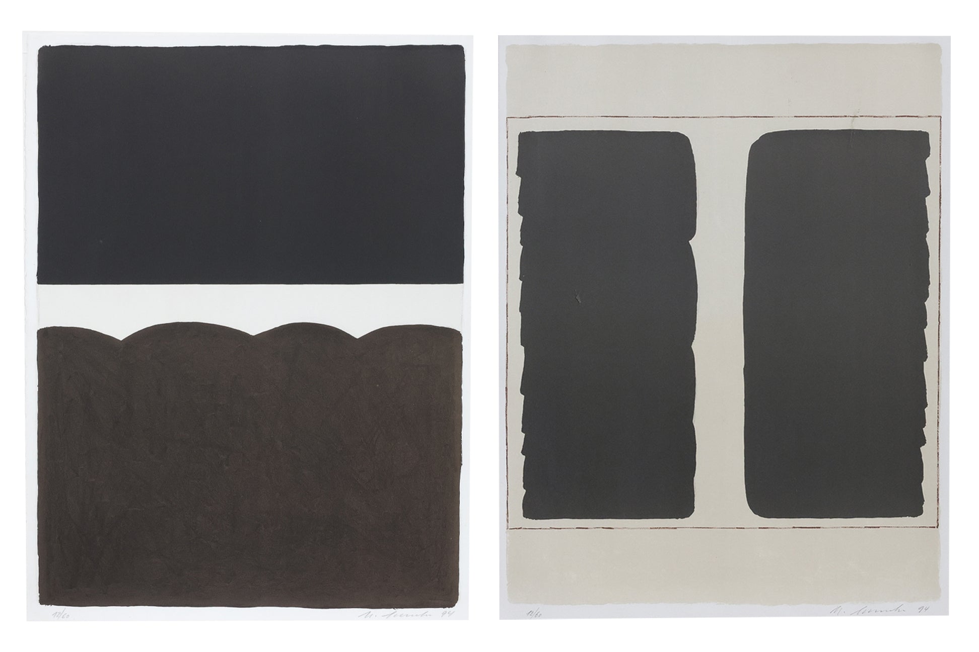 MATIAS SPESCHA (SWISS, 1925-2008) - '1994/4';  '1994/3'