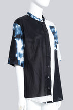 JIL SANDER - A CONTRAST PRINT SHIRT