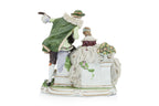 AN UNTERWEISSBACH FIGURAL PORCELAIN GROUP OF A COURTING COUPLE