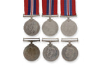 SIX BRITISH WORLD WAR II MEDALS