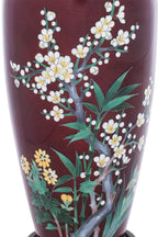 A JAPANESE CLOISONNE ENAMEL VASE
