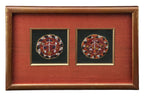 TWO SOUTHEAST ASIAN BEADWORK PANELS AND A SET OF TEXTILE PANELS