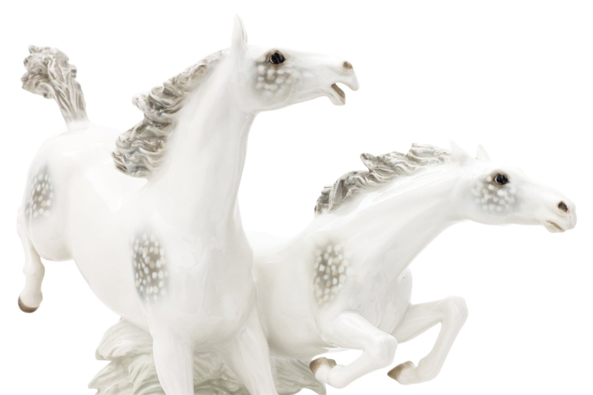 A HUTSCHENREUTHER 'IN FREEDOM' HORSES PORCELAIN GROUP