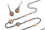 BOTTEGA VENETA - A PAIR OF EARRINGS AND NECKLACE
