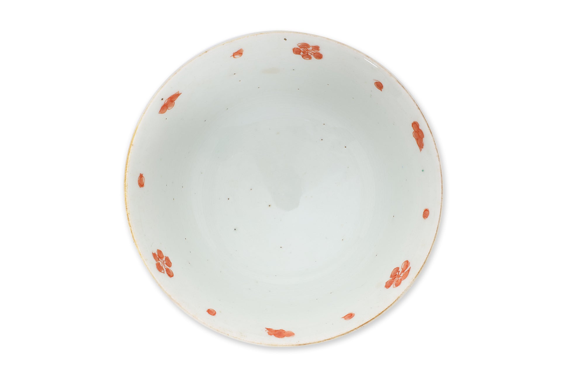 AN ENAMELLED PORCELAIN BOWL AND COVER
