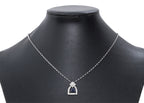 A SAPPHIRE AND DIAMOND NECKLACE