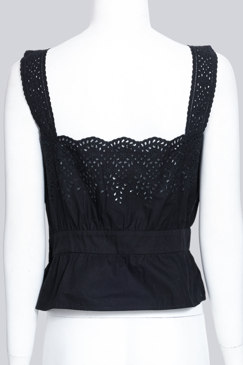 MIU MIU - A BLACK CROP TOP