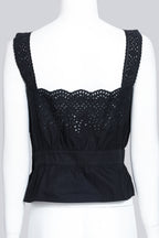 MIU MIU - A BLACK CROP TOP