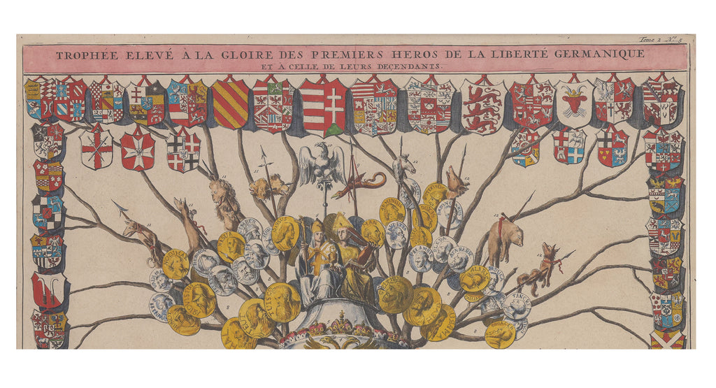 TROPHEE ELEVE A LA GLOIRE DES PREMIERS HEROS... HENRI ABRAHAM CHATELAIN, 1705-1720