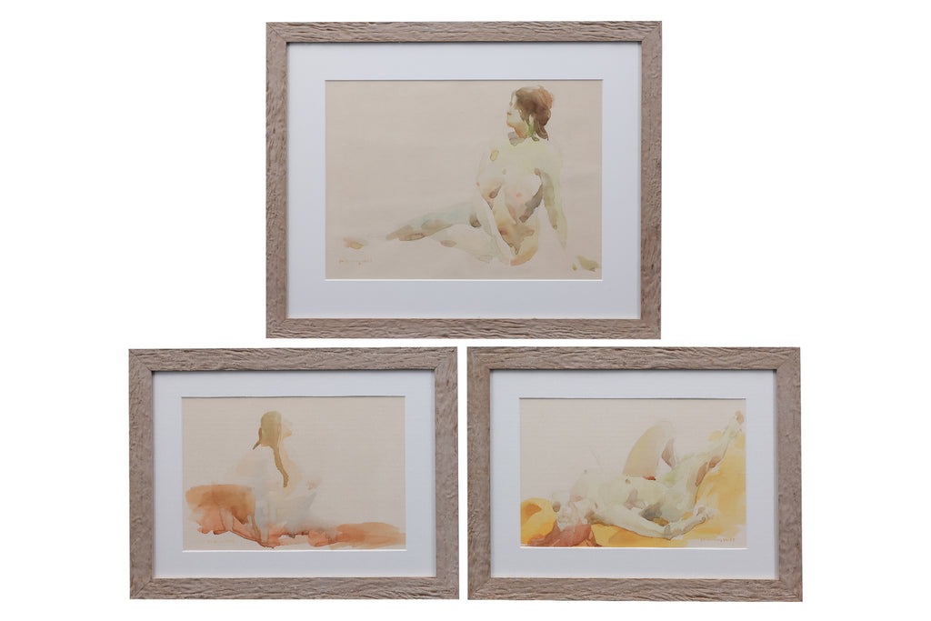 ARTIST UNKNOWN - THREE NUDE STUDIES