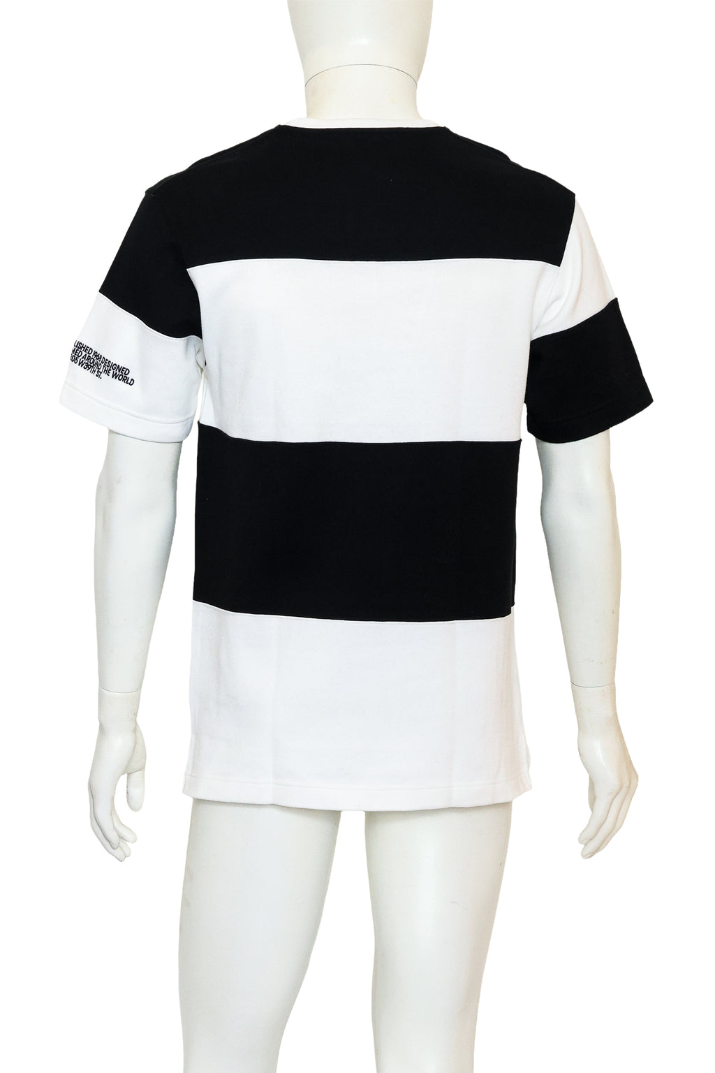 CALVIN KLEIN 205W39NYC - A BLACK AND WHITE COTTON T-SHIRT
