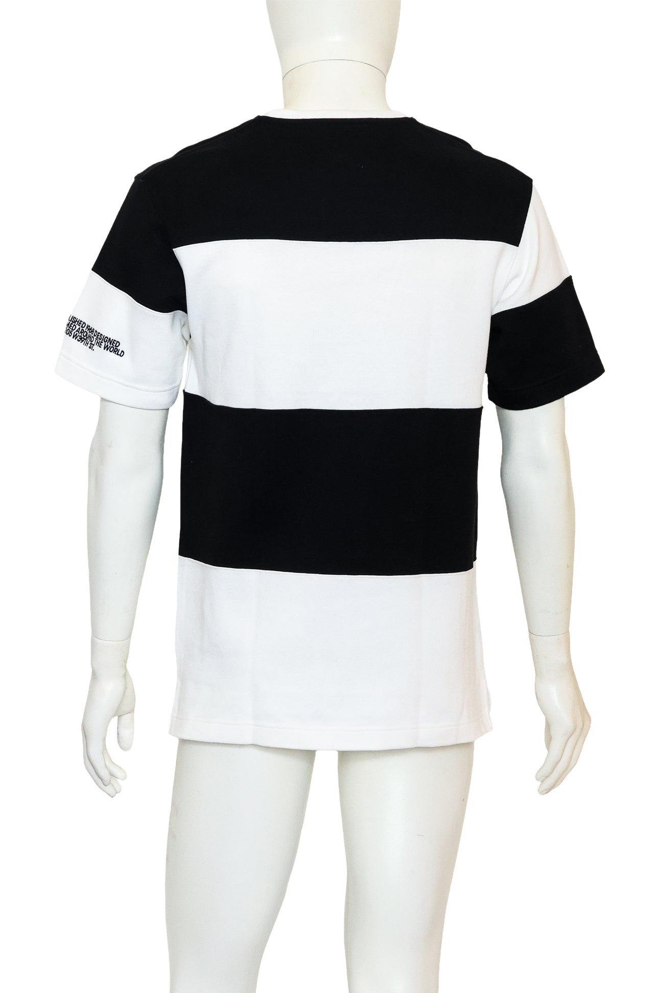CALVIN KLEIN 205W39NYC - A BLACK AND WHITE COTTON T-SHIRT