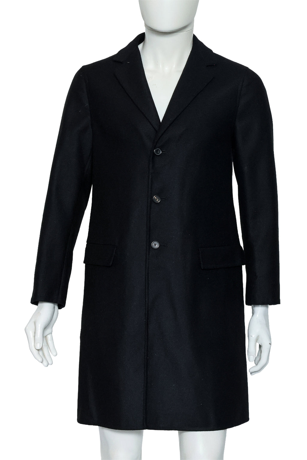 JIL SANDER - A CAMEL HAIR OVERCOAT