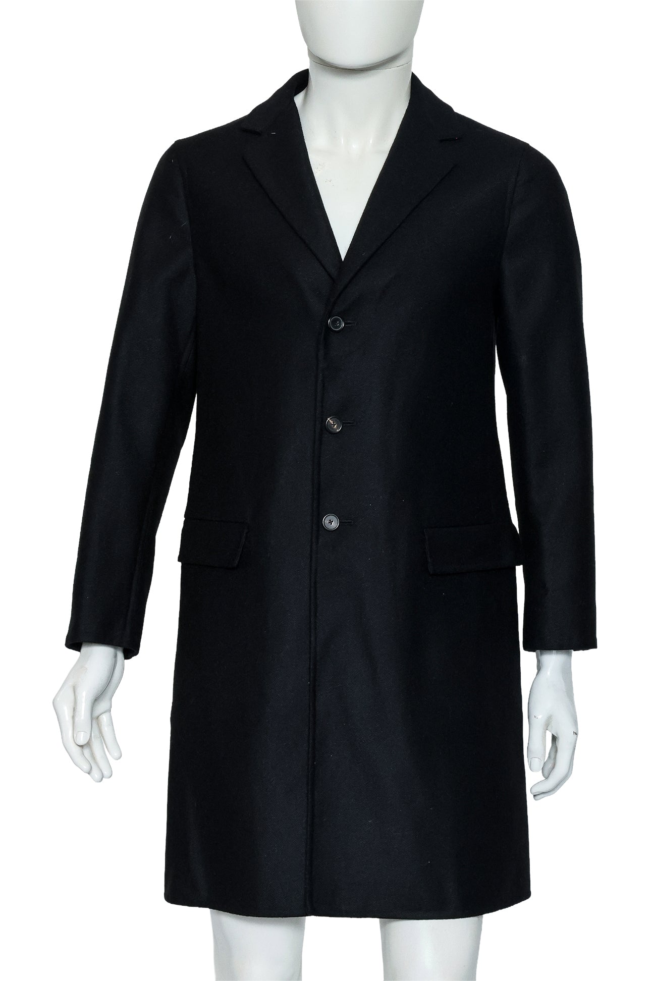 JIL SANDER - A CAMEL HAIR OVERCOAT