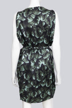 LANVIN - A TROPICAL LEAF PRINT SILK DRESS