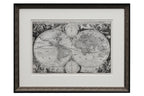 A MID-17TH CENTURY DUTCH BIBLE MAP OF THE WORLD