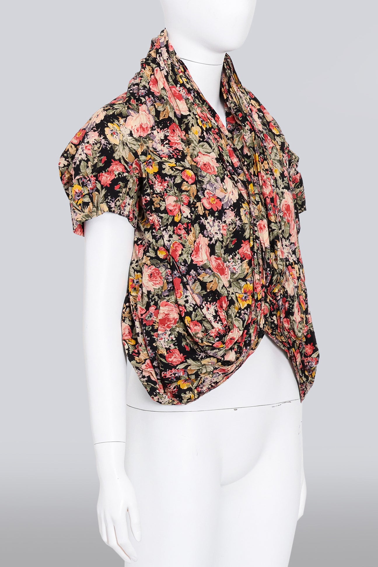 JUNYA WATANABE COMME DE GARCON - A S/S 2008 SCULPTURAL FLORAL BLOUSE