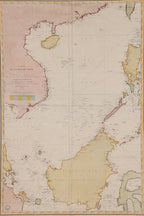 CARTE DE LA MER DE CHINE, PIERRE DAUSSY, 1838