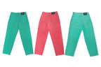 VERSACE JEANS COUTURE - THREE PAIRS OF COLOURED JEANS