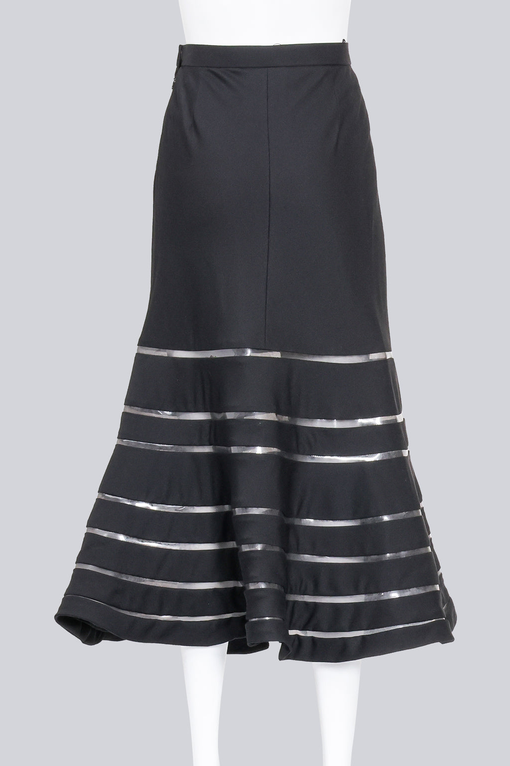 JUNYA WATANABE COMME DES GARCONS - A 2001 BLACK MERMAID-CUT MAXI SKIRT