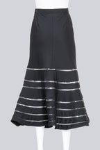 JUNYA WATANABE COMME DES GARCONS - A 2001 BLACK MERMAID-CUT MAXI SKIRT