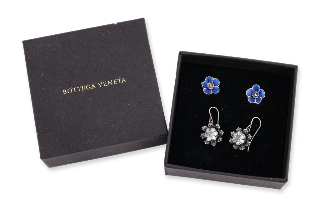 BOTTEGA VENETA - TWO PAIRS OF EARRINGS