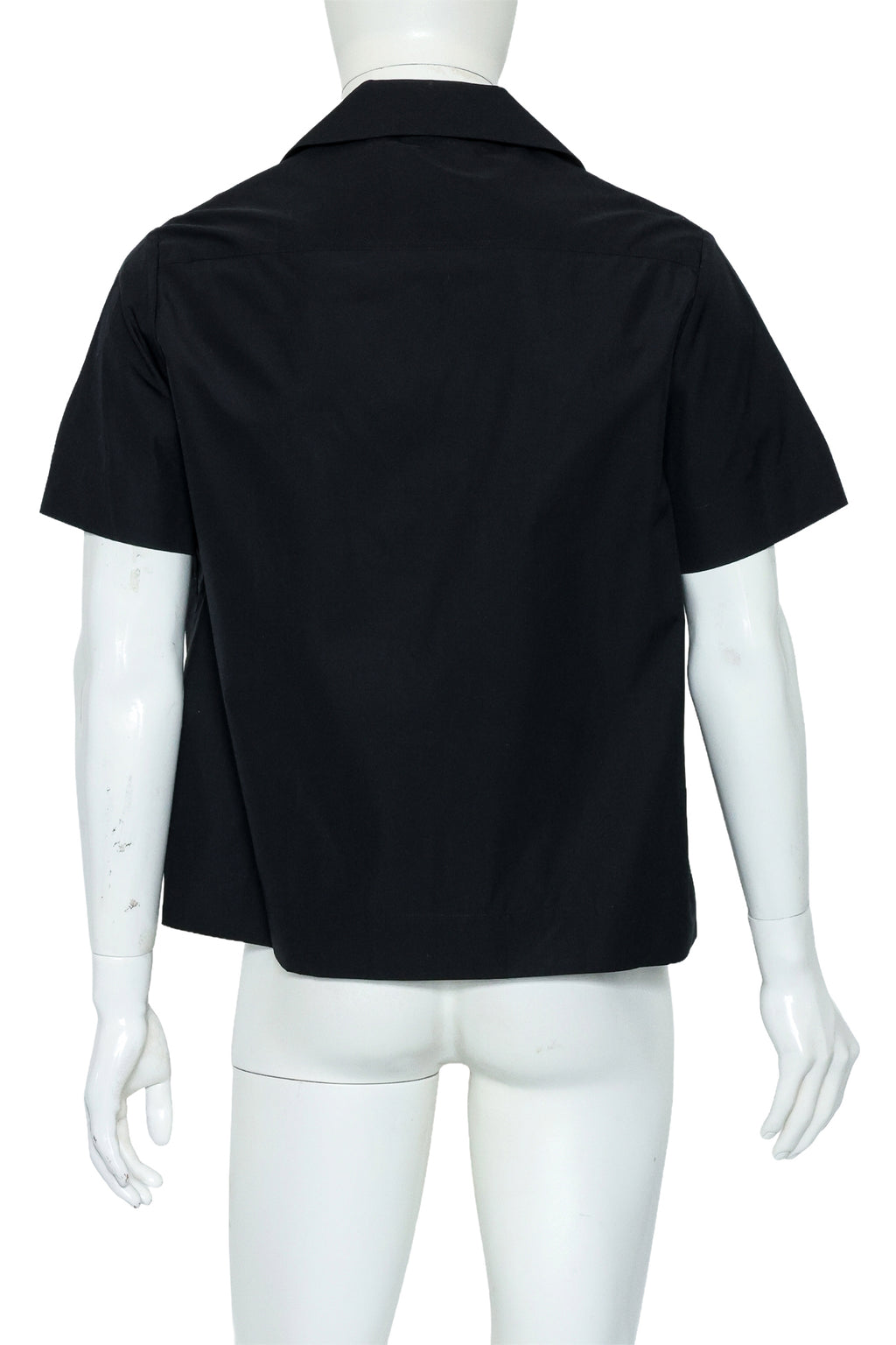 CRAIG GREEN - A BLACK SHORT SLEEVE COTTON SHIRT