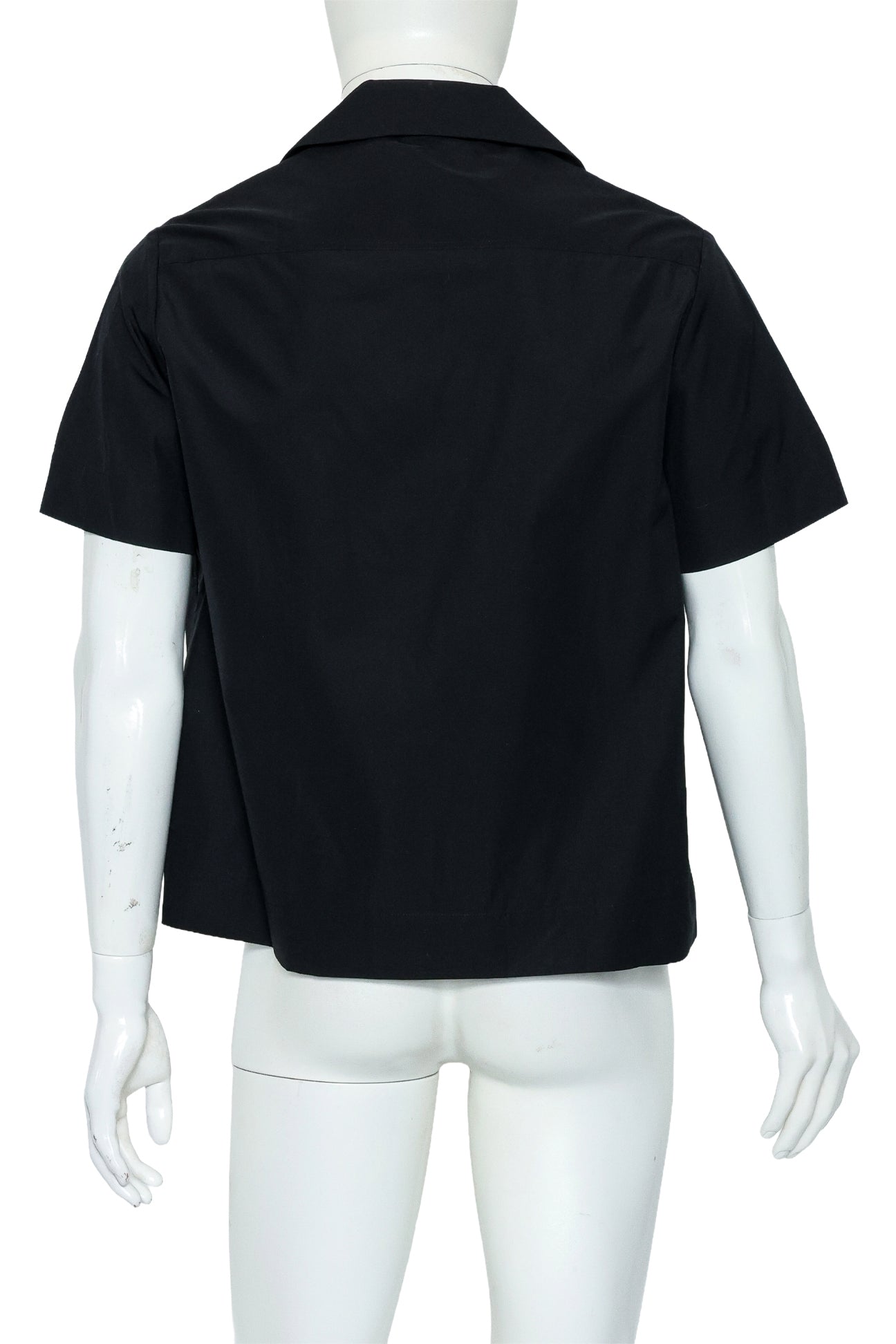CRAIG GREEN - A BLACK SHORT SLEEVE COTTON SHIRT