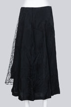 KEI NINOMIYA - A BLACK FLORAL SKIRT