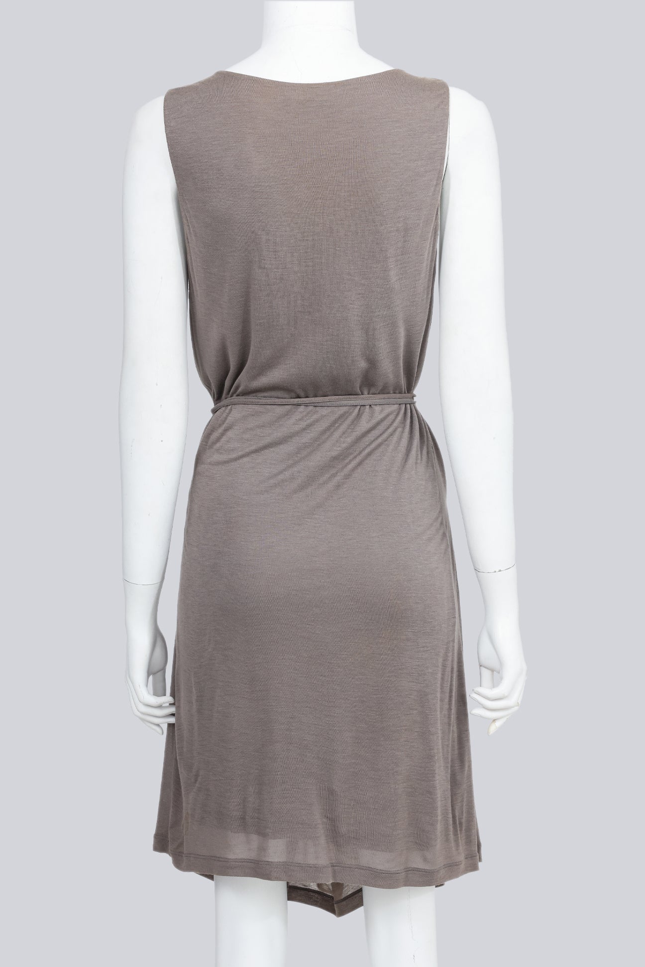 STELLA MCCARTNEY - A TAUPE CINCHED DRESS