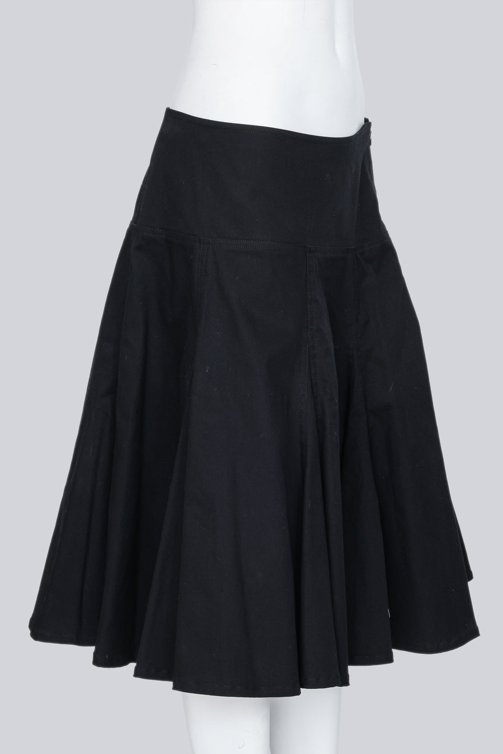 YOHJI YAMAMOTO - A BLACK GODET SKIRT