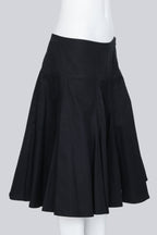 YOHJI YAMAMOTO - A BLACK GODET SKIRT