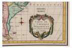 CARTE DE L'AMERIQUE MERIDIONALE, JACQUES-NICHOLAS BELLIN, 1746-1780