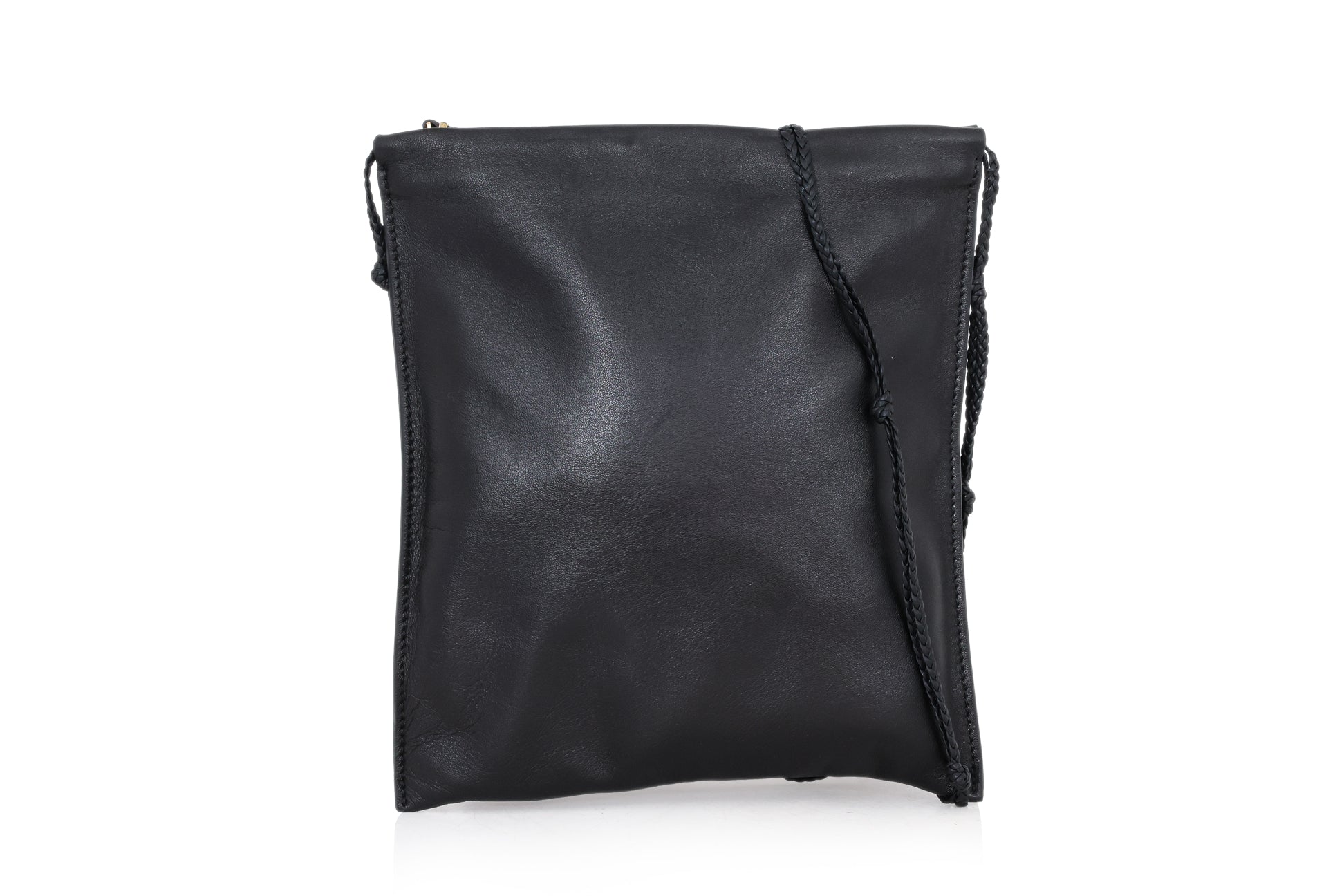 THE ROW - A BLACK NAPPA LEATHER MEDICINE POUCH